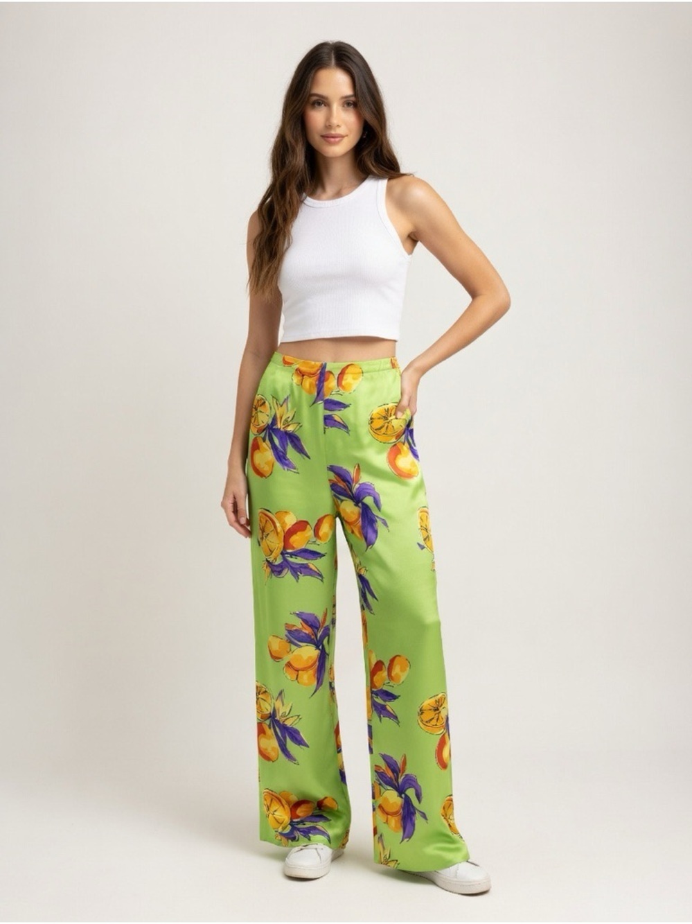 Vintage YOMEYVA Hand-Embroidered Mexican Pants - Michoacán Artisanal Resort Wear